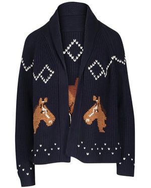 The Great The Horse Lodge Cardigan - Blue
