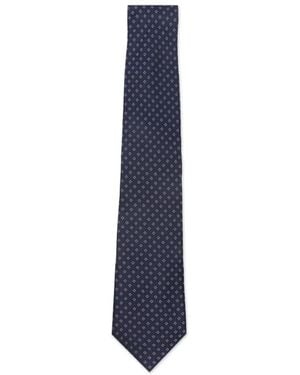 Canali Patterned Tie - Blue