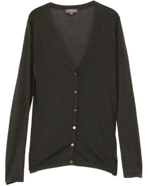 N.Peal Cashmere V-Neck Cardigan - Black