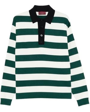Gucci Polo A Rayas - Verde