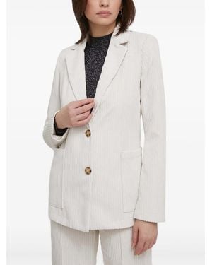 Benetton Button Corduroy Jacket - White