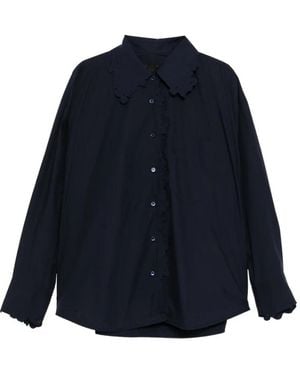 JNBY Floral-Embroidered Shirt - Blue