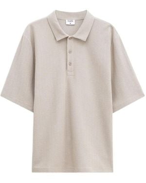 Filippa K Cotton Jersey Polo Shirt - White