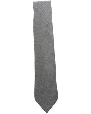 Errico Formicola Wool-Blend Tie - White