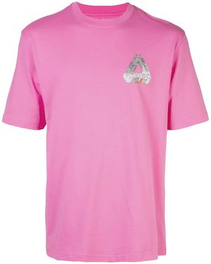 Palace Terminator Logo-Print T-Shirt - Pink