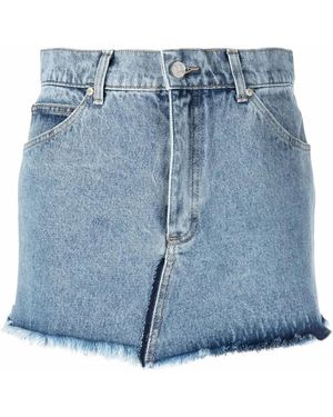 Natasha Zinko Washed Denim Skirt - Blue