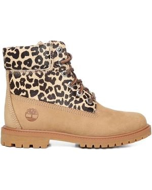 Timberland Lace-Up Boots - Natural