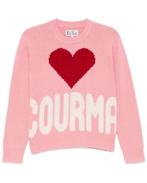 MC2 Saint Barth Kila Courma Heart Knit Jumper - Pink