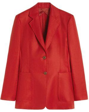 Max Mara Single-Breasyed Blazer - Red