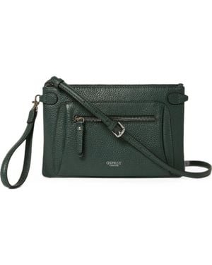 Osprey The Ruby Pebbled Leather Cross-Body Bag - Green