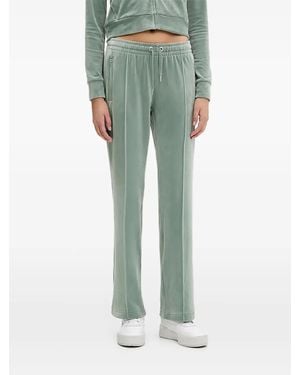 Juicy Couture Crystal-Embellished Track Trousers - Green
