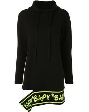 BAPY BY *A BATHING APE® Sudadera con abertura y logo - Negro