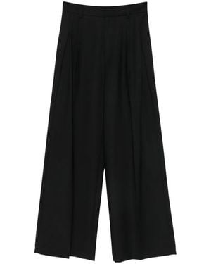Tela Niside Wide-Leg Trousers - Black