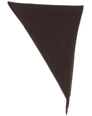 Extreme Cashmere Knitted Bandana Scarf - Brown