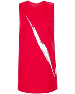 Valentino Garavani Graphic-Print Mini Dress - Red