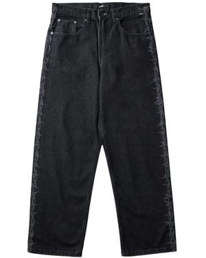 Vans X Slam Jam A.O.D. Barbed-Wire-Print Jeans - White