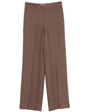 Via Masini 80 Wide-Leg Pants - Brown