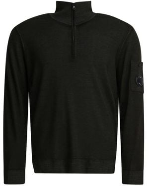 C.P. Company Wool Zip-up Sweater - ブラック