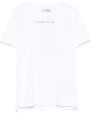 Max Mara Summer Feeling Cotton T-Shirt - White