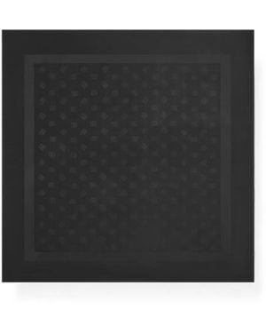 Dolce & Gabbana Silk Stolw With Logo-Jacquard - Noir