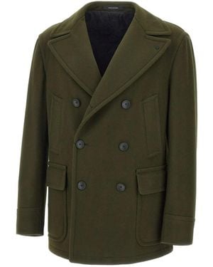 Tagliatore Double-Breasted Coat - Green