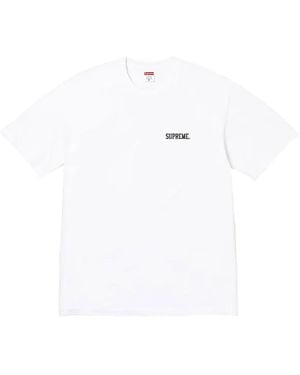Supreme X Mike Kelley Banner Graphic-Print T-Shirt - White