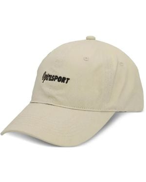 OperaSPORT Embroidered-Logo Cap Hat - Natural