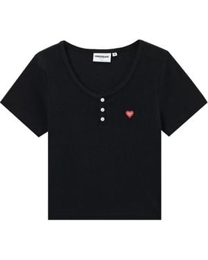 Chocoolate Logo Patch T-Shirt - Black