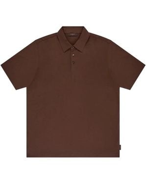 Zanone Logo-Patch Polo Shirt - Brown