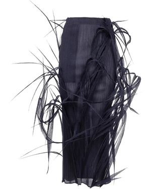Issey Miyake Urban Jungle Long Skirt - Blue