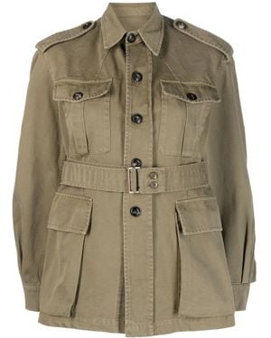 Fortela Madison Cotton Military Jacket - Green