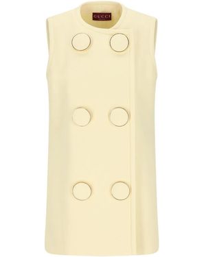 Gucci Chaleco con botones grandes - Neutro