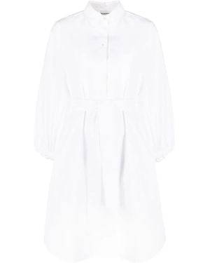 P.A.R.O.S.H. Classic Cotton Midi Dress - White