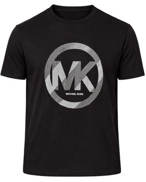 Michael Kors Logo-Print T-Shirt - Black
