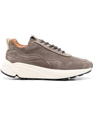 Buttero Lace-Up Chunky-Sole Trainers - Grey