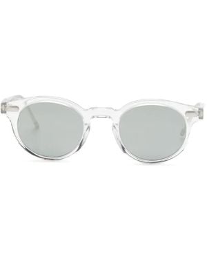 Thom Browne Round-Frame Sunglasses - White