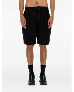 South2 West8 Buckle-Waist Shorts - Black