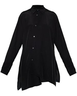 Yohji Yamamoto Asymmetrische Bluse - Schwarz