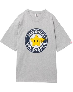 AAPE BY A BATHING AP Milosta T-Shirt - Grey