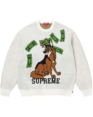 Supreme All Dogs Go To Heaven Sweater - White