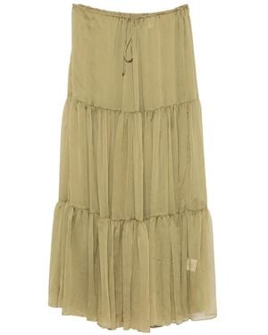 Arcina Ori Sabrina Tiered Maxi Skirt - Green