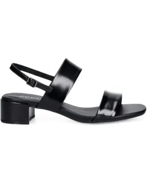 Ecco Liva Buckle-Fastening Leather Sandals - White