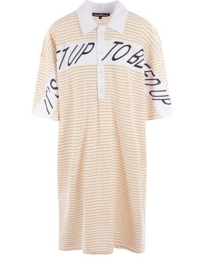 Reward If Found Vestido midi a rayas - Blanco