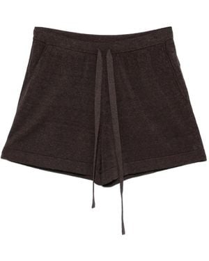 P.A.R.O.S.H. Short À Taille À Lien De Resserrage - Brown