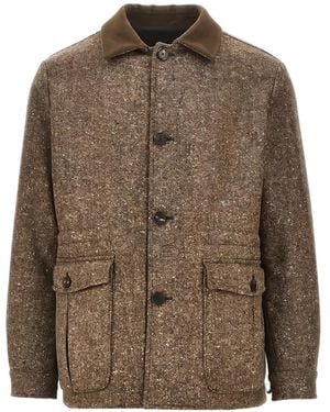 Caruso Dalila Flap-Pocket Jacket - Brown