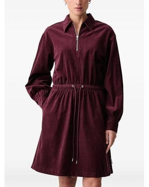 Marc O' Polo Robe Courte À Taille Ceinturée - Red