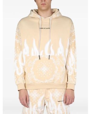Vision Of Super Paisley-Pattern Hoodie - Natural