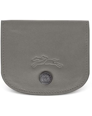 Longchamp Le Pliage Leather Cardholder - Grey