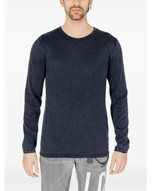 R.D.D. by Jack & Jones Long-Sleeve Knitted T-Shirt - Blue