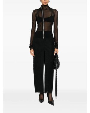 Rick Owens Zip-Fastening Maxi Skirt - Black
